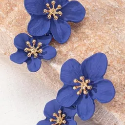 AKISON JEWELS Floral Studs Earrings-picture-41
