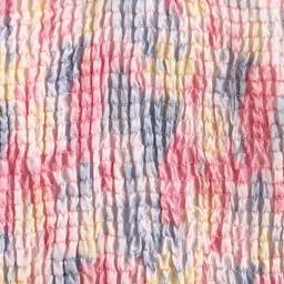 Cherry Crumble Girls Multicolor Smocked Frill Top image 3