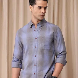 Mr Bowerbird Men Premium Tailored Fit Checked Pure Cotton Casual Shirt-picture-30