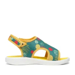 Tiny Bugs Kids Teal Blue & Yellow Floater Sandals-image-31
