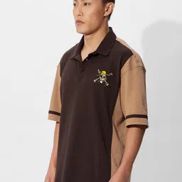 The Souled Store Men Typography Printed Polo Collar T-shirt image 5