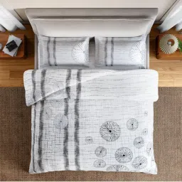 SPACES Fluid Ecologies Drizzle Cotton Soft and Breathable Bedsheet with 2 Pillow Covers image 3