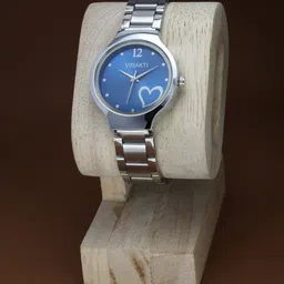 VIRAKTI Women Brass Embellished Dial & Stainless Steel Straps Analogue Watch SAT-09-BLUE-picture-37