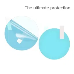 AllExtreme Car Mirror Anti-Fog Film with Nano Coating Anti Glare Scratch Resistant 100 X 100 mm Round Shape (Set of 2) image 4
