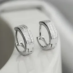 Zavya 92.5 Sterling Silver Oh My Heart Earrings for Women-picture-42