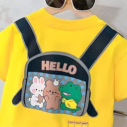 Googo Gaaga Boys Printed Short Sleeves Pure Cotton T-shirt With Shorts image 3