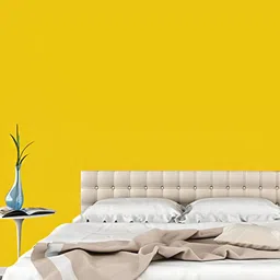 INDIAN ROYALS Yellow Plain Peel & Stick Printed Self-Adhesive & Durable Wall Sticker-image-40