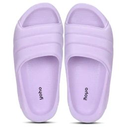 Yoho Women's Dolphy Pastel Lavender Slides-picture-23