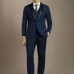 Louis Philippe Slim-Fit Single-Breasted Three Pieces Suits-picture-39