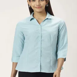 Annabelle by Pantaloons Blue Printed Shirt-image-35