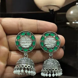 Anouk Circular Jhumkas Earrings image 2