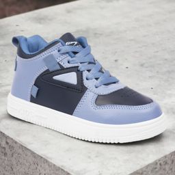 Lil Lollipop Colour Block With Lace Tie Up Shoes - Navy Blue-picture-20