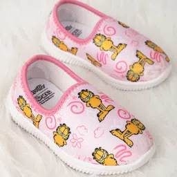 Kidsville Garfield Featuring Character Printed Slip On Shoes - Pink-image-34