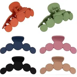BEAUTY GIRLS Women Set of 6 Matt Finished Hair Claw Clip-picture-23