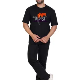 Requin Women Black Maratha Printed T-shirt-picture-38