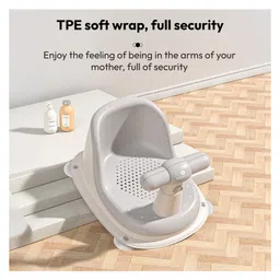 StarAndDaisy Baby Bath Bather Stand, Non-Slip Bath Chair for Baby Support Seat -Grey image 4