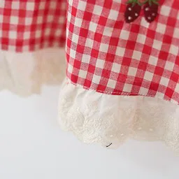 StyleCast x Revolte Girls Checked Bow Sleeveless Fit & Flare Mini Dress image 4