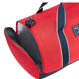 Tommy Hilfiger Garret Polyester Gym Bag Duffel - Red+Navy image 5