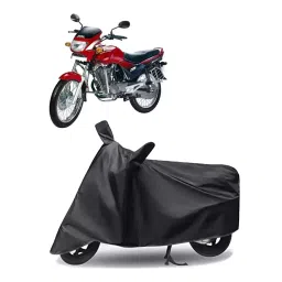 Auto Pearl Polyester Two Wheeler Cover for Hero Ambition (Grey)-picture-34