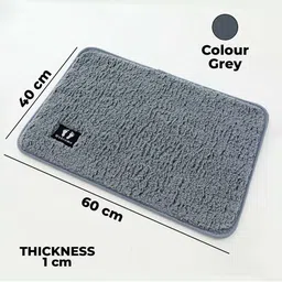 Kuber Industries Grey 5 Pieces Textured 240 GSM Bath Rugs image 5