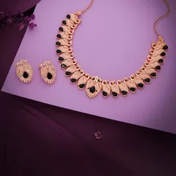 Anouk Gold-Plated Artificial Stones-Studded Necklace and Earrings-picture-54