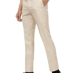 Greenfibre Khaki Slim Fit Trousers image 3