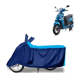 Auto Pearl Two Wheeler Cover for Hero Electric Electric Optima - Cyan, Blue-picture-22