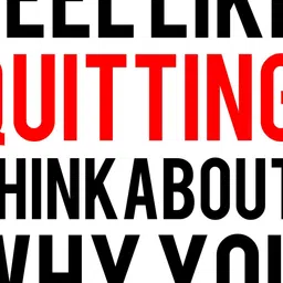 rawpockets Black & Red Quote on Quitting Wall Sticker image 4