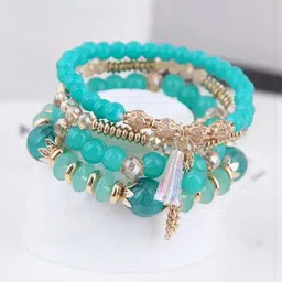 DressBerry Set Of 4 Artificial Beaded Bracelets-picture-30