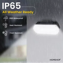 Homehop 124 LED Solar Motion Sensor Wall Light image 3