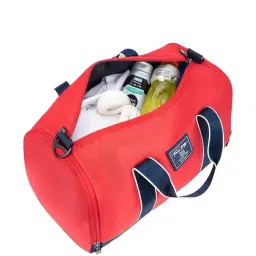 Tommy Hilfiger Garret Polyester Gym Bag Duffel - Red+Navy image 3