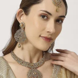 Anouk Gold-Plated Stone-Studded Jewellery Set-picture-40