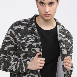 HIGHLANDER Men Camouflage Denim Jacket-picture-20