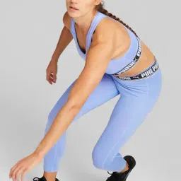 Puma Purple Mid Rise Training Leggings-image-55