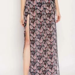 Secrets By ZeroKaata Black Printed Sarong-picture-24