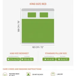 DDECOR Live beautiful Geometric Castle Cappuccino 210 TC Cotton Comforters - Set of 3 image 3