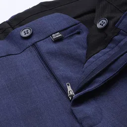 Louis Philippe Men Checked Slim-Fit Single-Breasted Two-Piece Formal Suit image 4