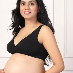 House Of Zelena Pack of 2 Full Coverage Lightly Padded Maternity Feeding Bras image 3