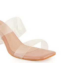 MOZAFIA Peach Women's Heel Sandals image 3