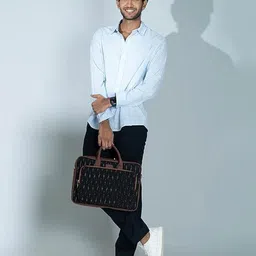 ZOUK Ikat GreRed Men's Laptop Bag image 1