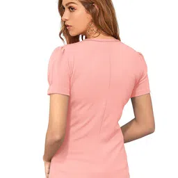 Fashion Care Women Puff Sleeves Regular Top image 4