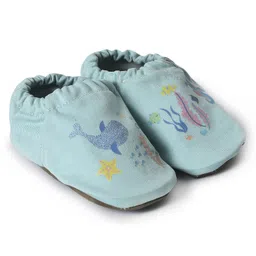 Mi Arcus Sea Life Theme Fish Printed Booties - Blue-picture-11
