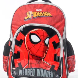Spider Man Wonder School Bag Red-16 Inches image 3