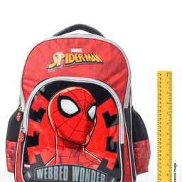 Spider Man Wonder School Bag Red-16 Inches image 4