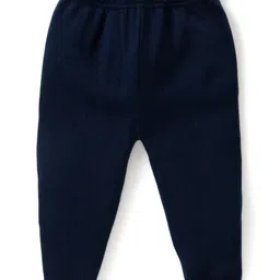 Babyhug Knit Full Sleeves Sweater & Pant Set Reindeer Design - Navy Blue image 4