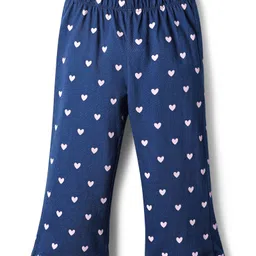 Babyhug Cotton Knit Half Sleeves Night Suit With Dino Print - Navy Blue image 4