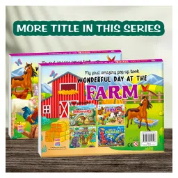 hellofriend books My First Amazing Pop up story Book Wonderful Day in the Farm with Bestime Fun and Colorful for Kids, Children and Toddlers - Language-English image 4
