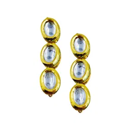 AARNAA Gold-Plated Stone Studded Jewellery Set image 3