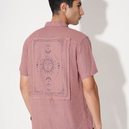 7 Alt by Pantaloons Printed Spread Collar Casual Shirt-picture-9