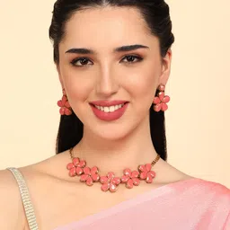 Dhivara Copper-Plated Kundan Stone-Studded Jewellery Set-picture-19